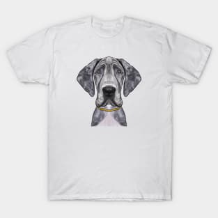 Cute Great Dane Drawing T-Shirt